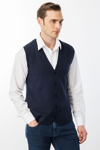 Erkek İnce Triko Düz Yelek K.lacivert K.lacivert