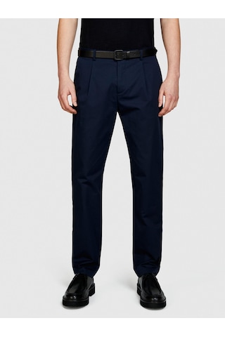 Sisley %100 Pamuk Önü Pileli Dar Paça Pantolon Erkek Lacivert Pantolon - 324p4fbhsf03u