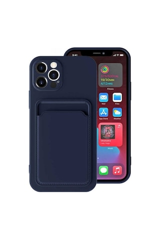 Apple Uyumlu iPhone 12 Pro Kılıf Zore Ofix Kapak Lacivert
