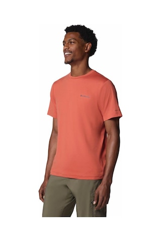 Columbia Tech Trail Neck Iı Erkek Kısa Kollu Teknik Üst-5859 Kızıl Kiremit
