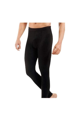 Hubrendy Tedarik Kota Erkek Kışlık Termal Sıcak Tutan Tayt Ve Fanila Takım 2'li Set Siyah 2xl-3xl