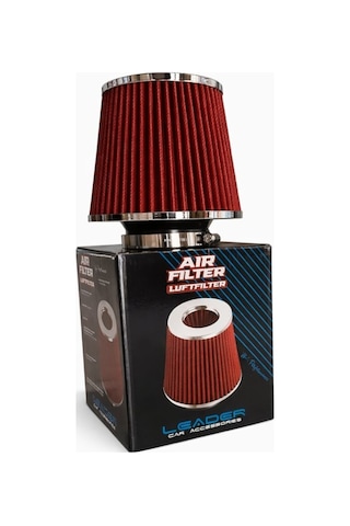 Performans Artırıcı Açık Hava Filtresi 76mm Kırmızı Renk - Yüksek Performans