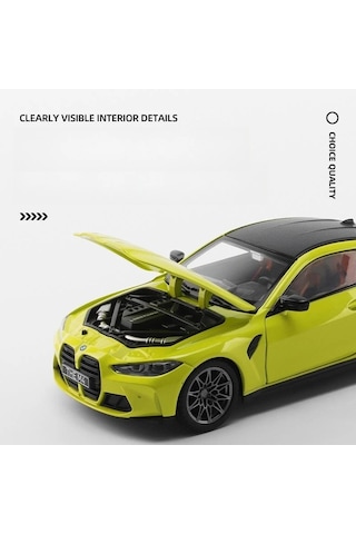 1:23 M4 G82 M4 Supercar Alaşım Diecasts Ses Ve Işık Yeşil