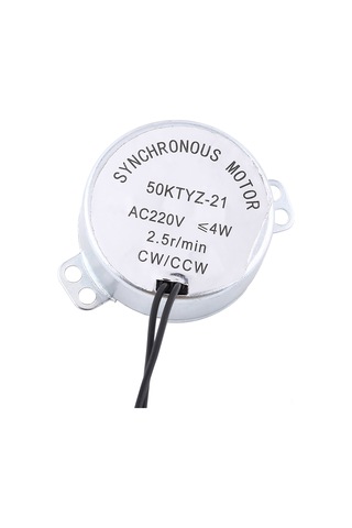 Qingmipy Yumurta Döndürücü Motoru 220v - Kaliteli Metal, Düşük Tüketim, Sabit Performans, Cw/ccw Çalışma Seçeneğiyle Inkübasyon Uygulamaları İçin