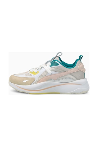 Puma Rs-curve Gri Yeşil Kadın Spor Ayakkabı Dar Kalıp Bej - Yeşil