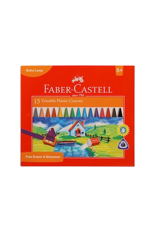 Faber-castell Silinebilir Mum Boya, 15 Renk Genel