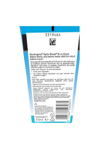Neutrogena Hydro Boost El Kremi 75 ML x2