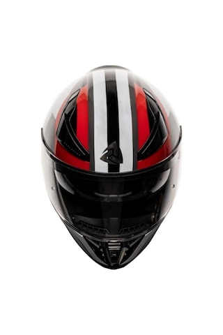 Nukro 853 Shine Red Blue Full Face Kapalı Motosiklet Kaskı