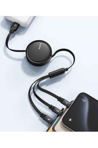 Mcdodo Ca-7256 3in1 Usb Lightning Micro Typec Şarj Kablosu 1.2m