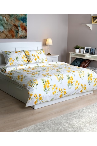 Cotton Collection Tek Kişilik Nevresim Seti Daisy Renkli