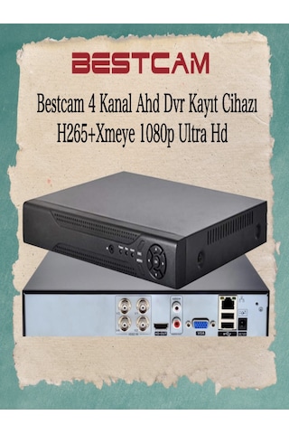 4 Kanal Ahd Dvr Kayıt Cihazı H265+ Xmeye 1080p Full Hd
