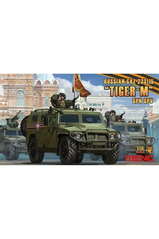 Meng Vs-008 1/35 Ölçek, Rus Gaz 233115 Tiger-m Spn Spv Zırhlı Aracı, Plastik Model Kiti-55495