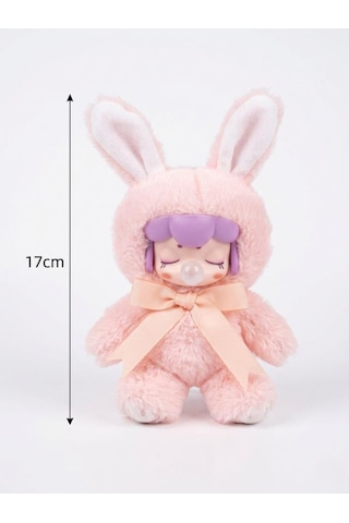 Nansi Figür Bebek - 17 Cm Peluş Kostümlü Emzikli Arkadaşım Kurdeleli Oyuncak Bebek