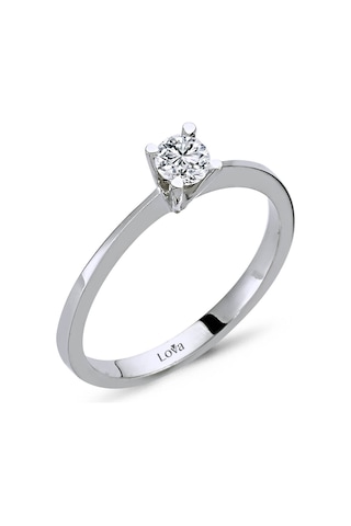 Lova E Renk 0,23 Karat Pırlanta Tektaş Yüzük - 1010032