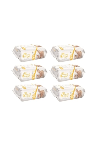 Sleepy Sensitive Hassas Ciltlere Özel Islak Bebek Havlusu 6 X 90'Lı