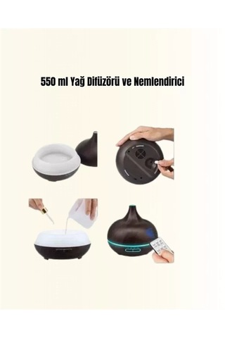 Home 7 Renk Işıklı Ultrasonik Hava Difüzörü Sessiz Ve Güvenli Kullanım