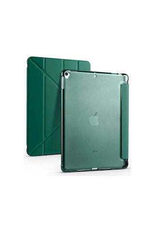 Ipad Uyumlu 10.2" 9. Nesil Kılıf Kalemlikli Standlı Katlanabilir