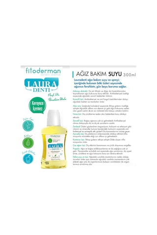 Fitoderman Lauradenti Ağız Bakım Suyu 300 ML