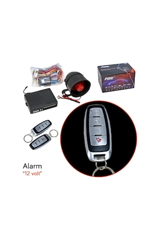 Pmx Alarm 12v 4 Tuşlu Siyah-krom Kumandalı Pmx685