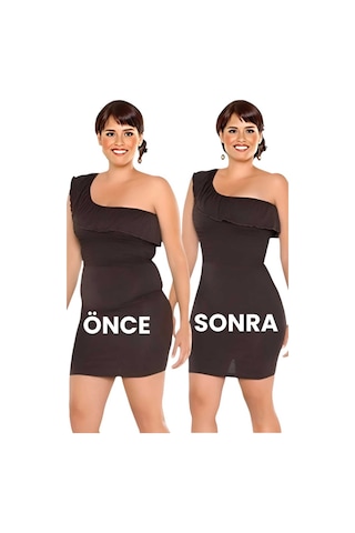 Uniquetrenders Kadın Dikişsiz Yüksek Bel Karın Toparlayıcı String Korse 3'lü Set Ten Rengi