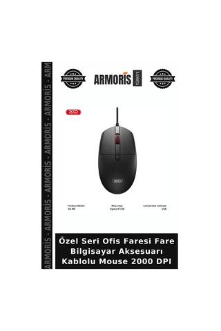 Özel Seri Ofis Faresi Fare Bilgisayar Aksesuarı Kablolu Mouse 2000 Dpı M8