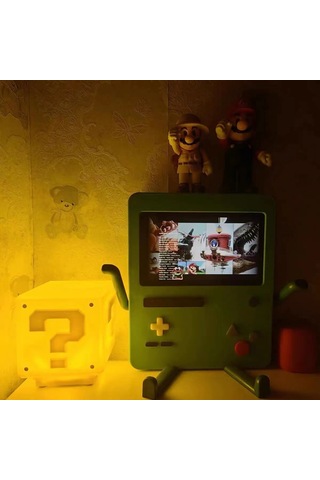 Led Mario Soru İşareti Ses Şarj Gece Lambası-sarı Sari