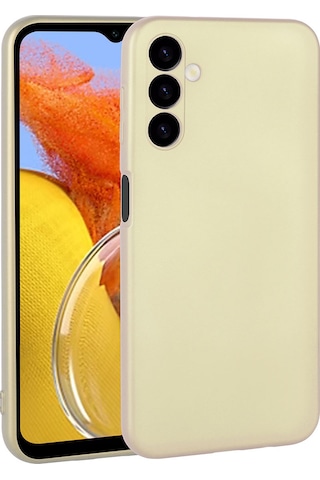 Zore Galaxy Uyumlu M14 Kılıf Premier Silikon Kapak - Gold Gold