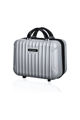 Polo&sky Class Model Gri Renk Abs Makyaj Çantası El Valizi