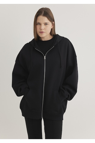 Mavi - Fermuarlı Siyah Sweatshirt 1610221-900