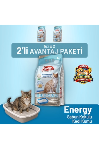 Kedi Kumu Sabun Kokulu 5 Lt - 2 Adet