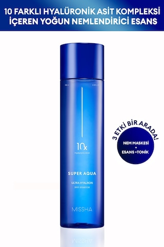 Missha Hyalüronik Asit Kompleksi İçeren Yoğun Nemlendirici Esans Super Aqua Ultra Hyalron Essence 200 ML