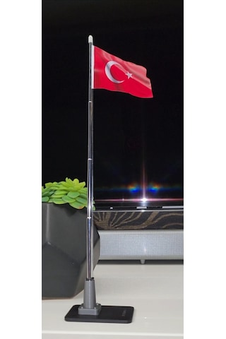 Minyatür Masaüstü Türk Bayrağı Maketi 26 CM