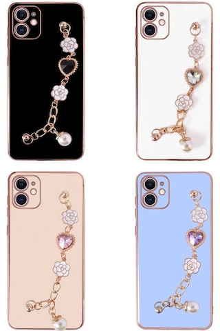 Apple Uyumlu iPhone 12 El Tutamaçlı Kamera Korumalı Zore Taka Silikon Kapak