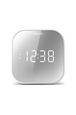 Philips Radyolu Çalar Saat Aynalı Ekranlı Çift Alarmlı Radyo