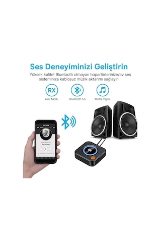 Lexroo Bluetooth Alıcısı, Hı-fı İçin Bluetooth Adaptörü, Hoparlörler İçin Blue Tooth Alıcısı