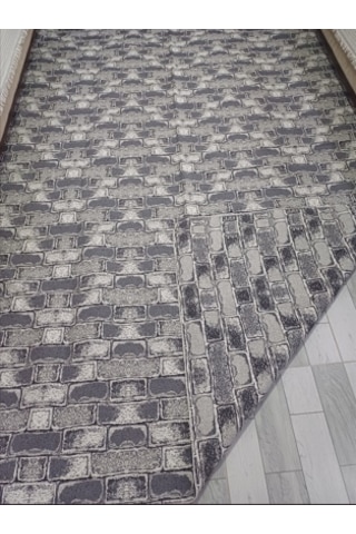 Savan Dokuma Halı Örtüsü 6m² 200 300cm Kale Gri