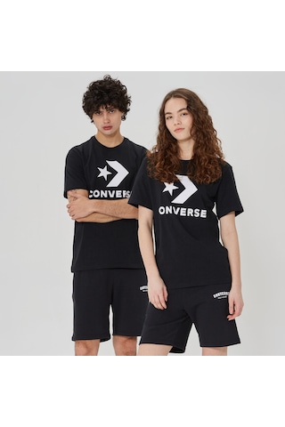 Converse Go-to Star Chevron Logo Unisex Siyah T-shirt