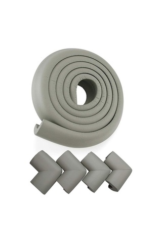 Agubugu Baby - Jumbo Kenar + Köşe Koruyucu - Gri - 2Mt + 4 Ad.