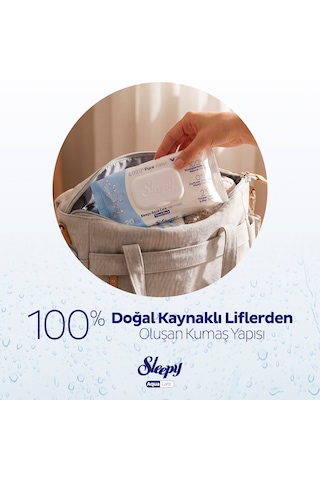 Sleepy Aquacare H2o Yenidoğan Islak Bebek Havlusu Seyahat Boy 12x20 240 Yaprak Tekli