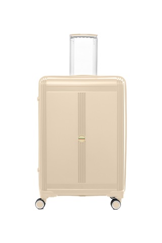 Unisex Jmy8101.12 John May Pp Silikon Valiz Büyük Boy 78 X48x32cm Krem Krem