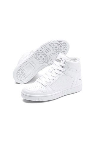 Puma Rebound Layup Sl Jr Kadın Günlük Spor Ayakkabı Beyaz 37048602 Beyaz