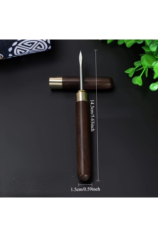 Willowhaven Ahşap Saplı Paslanmaz Çelik Buz Kırıcı - Brown+black - Mutfak Bar Piknik