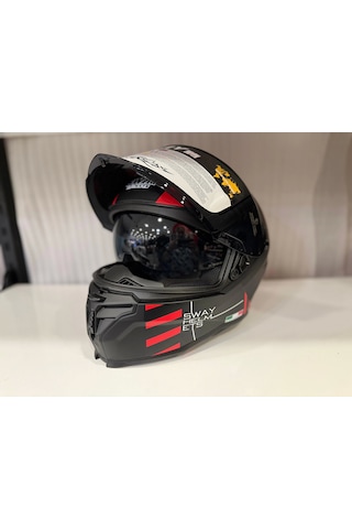 Sway Sw 867 Blade Full Face Kapalı Kask Kırmızı - Siyah