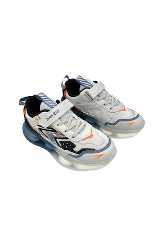 Jump 31053 Şeffaf Taban Cırtlı Çocuk Spor Ayakkabı Gri Gri