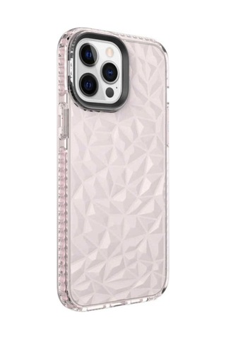 Apple Uyumlu iPhone 13 Pro Max Kılıf Zore Buzz Kapak Pembe