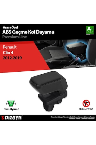 S-dizayn Renault Clio 4 Kol Dayama Kolçak Geçmeli Abs Siyah 2012-2019 A+kalite