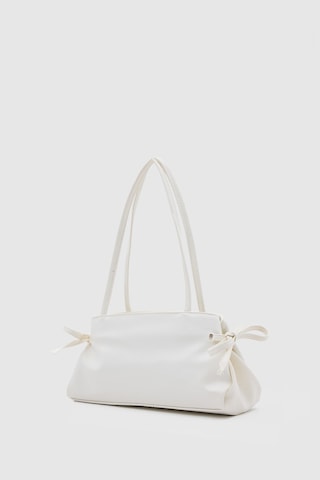 Shule Bags Baggy Fiyonklu Baget Çanta Krem