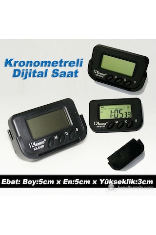 2 Adet-kenko Öğrenci Saati - Kronometreli Ders Çalışma Saati - Dijital Masa Saati Kronometre