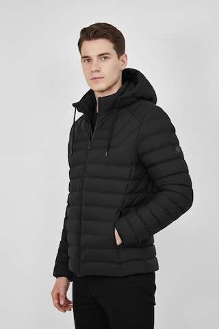 Erkek Kapüşonlu Spor Mont Regular Fit 3019 Bgl-st04897 Siyah