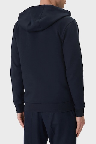 Boss Logolu Pamuk Karışımlı Regular Fit Kapüşonlu Fermuarlı Sweat Erkek Sweat 50555851 404 Lacivert